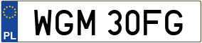 Trailer License Plate